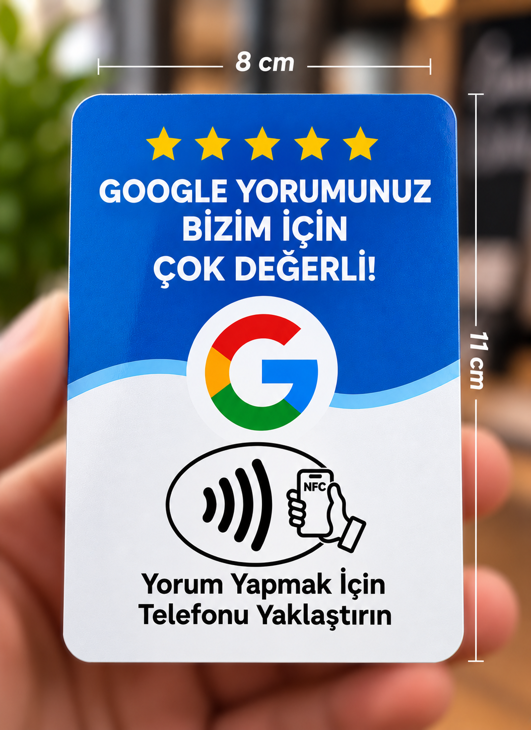 Google Yorum NFC Kartı