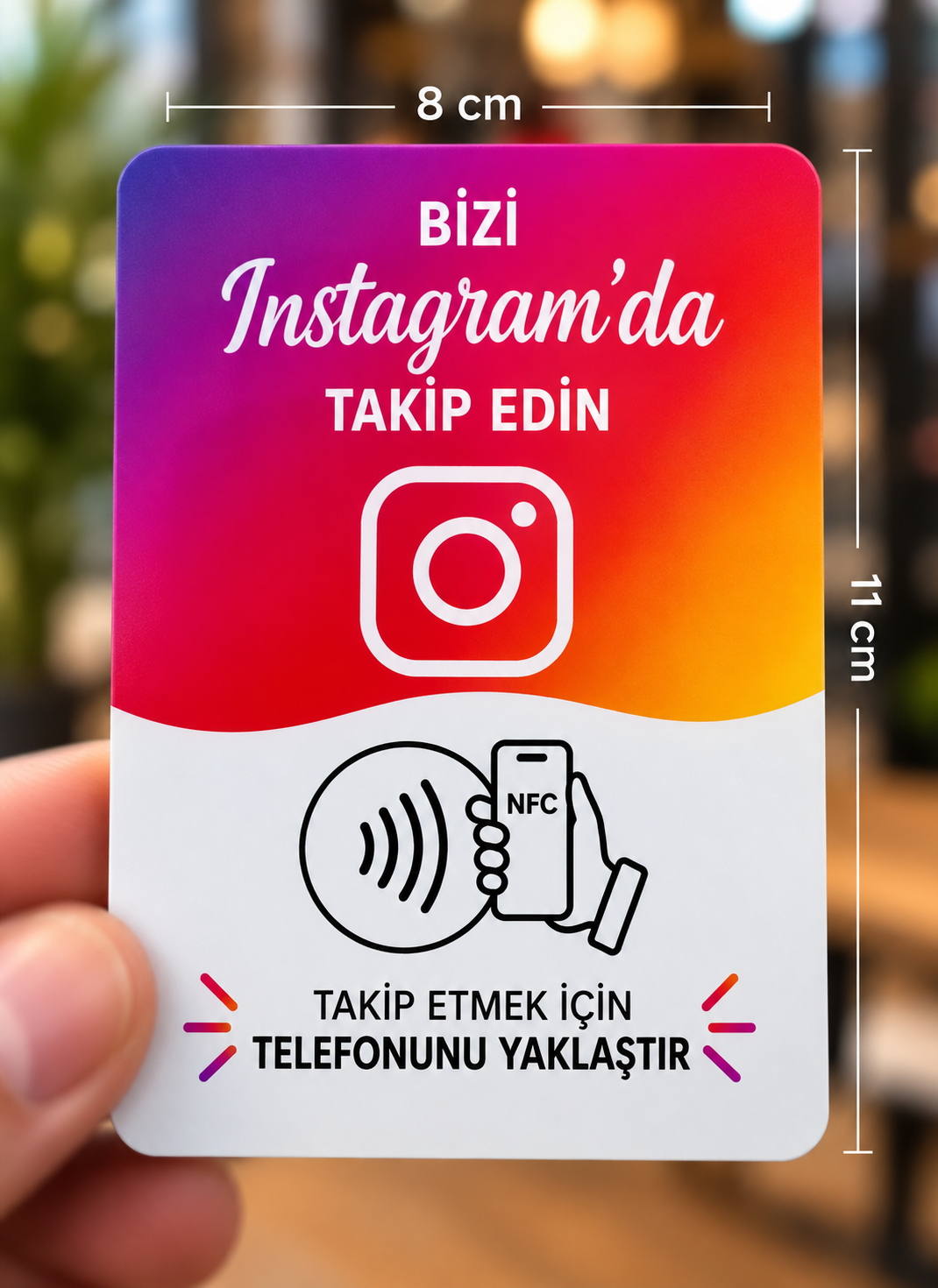 Instagram Profil Beğeni Yorum NFC Kartı